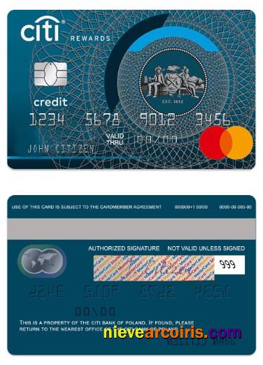 Poland CitiBank world credit mastercard